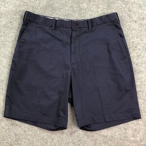 Polo Ralph Lauren Mens Shorts 35 Navy Blue Stretch Classic Fit Golf Country Club